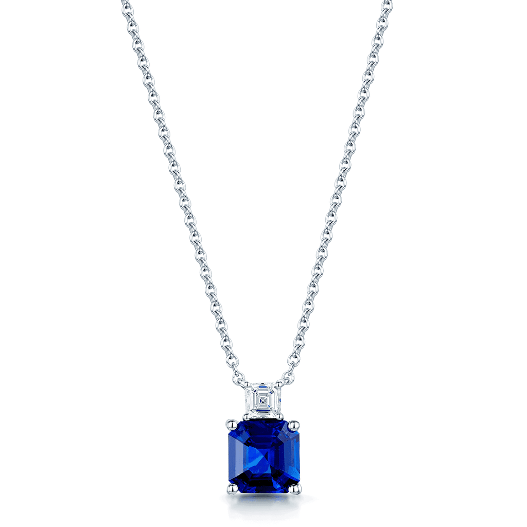 Asscher sales cut necklace