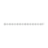 Daisy Rhodium Plated Sterling Silver White Enamel Bracelet